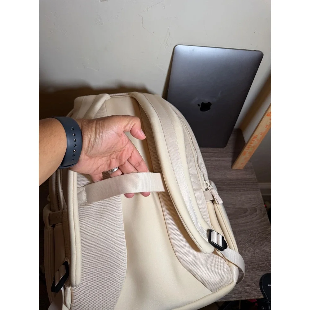 All in Motion Backpack Neoprene Minimalist Cream Beige